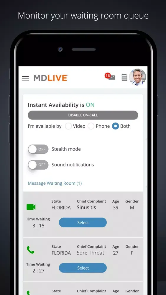MDLIVE for Providers 스크린샷