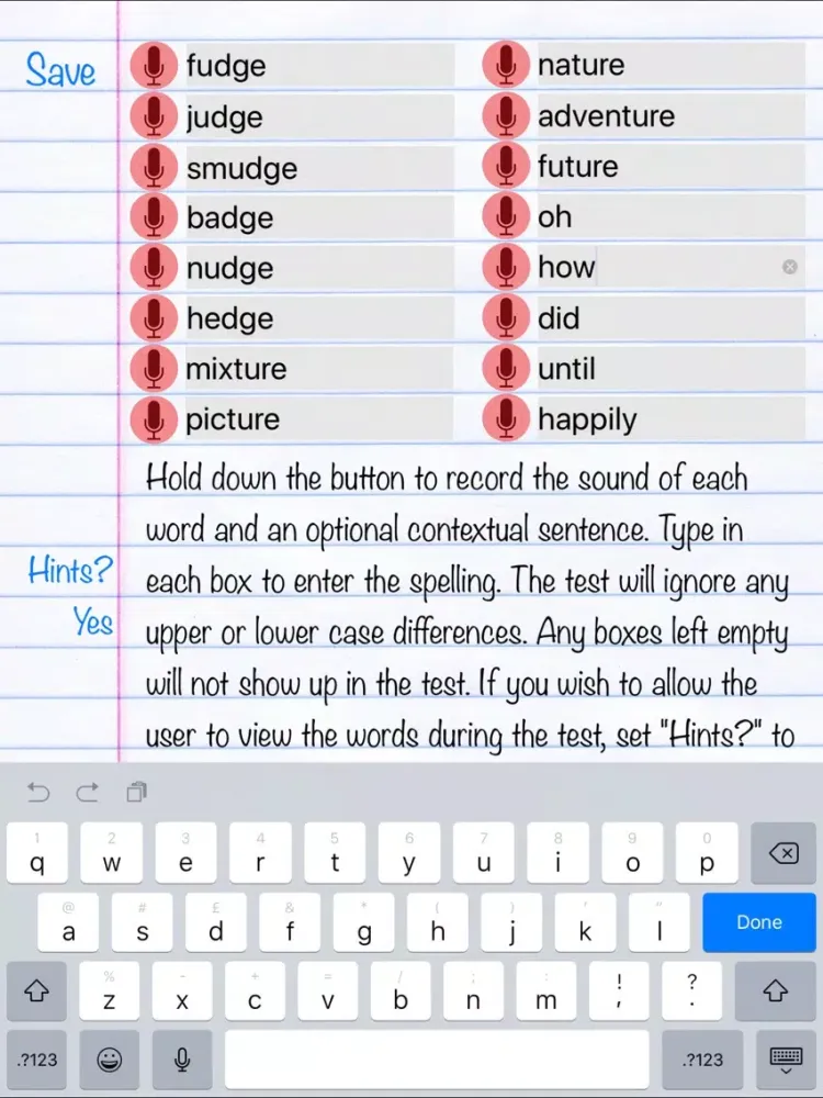 My Spelling Book iPad  سکرین شاٹس