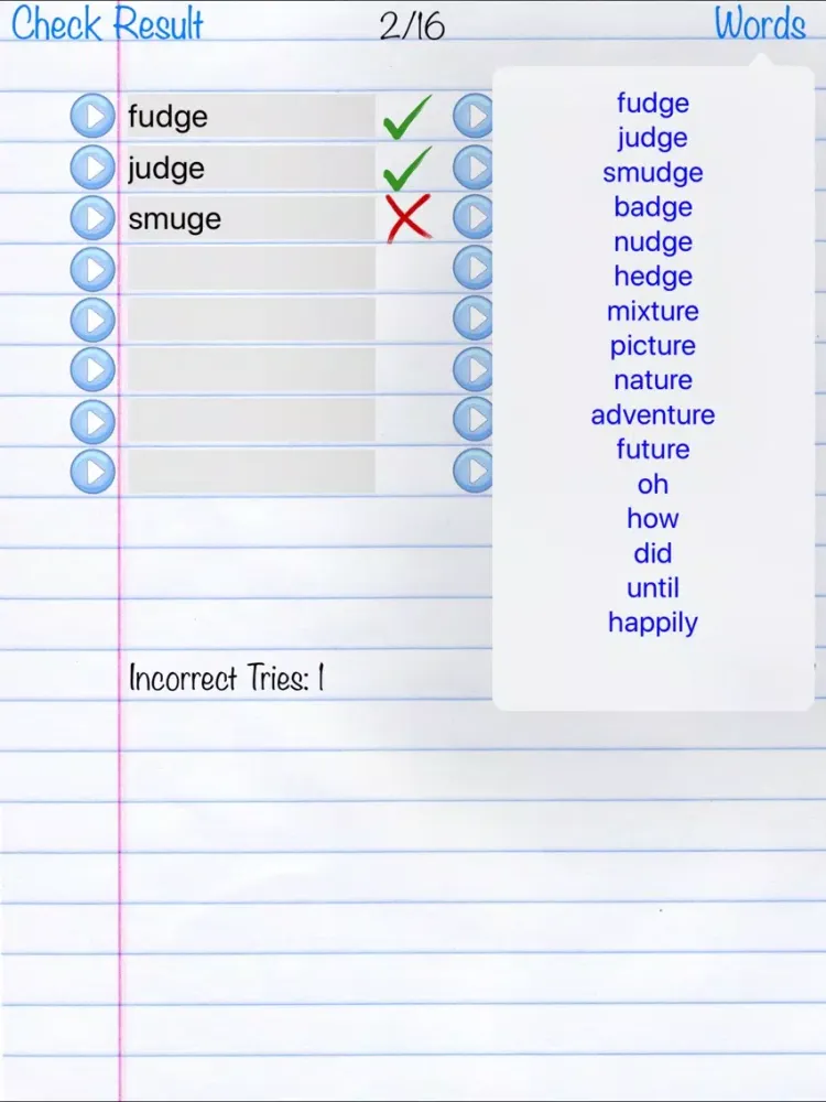 My Spelling Book iPad  سکرین شاٹس
