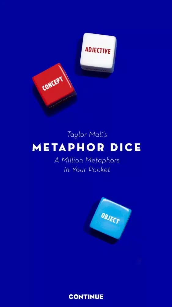 Capturas de tela do Metaphor Dice