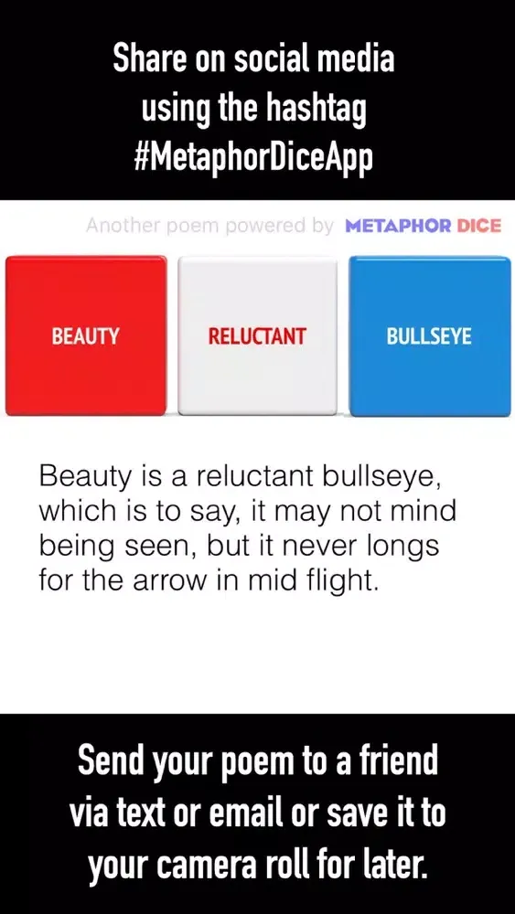 Capturas de tela do Metaphor Dice