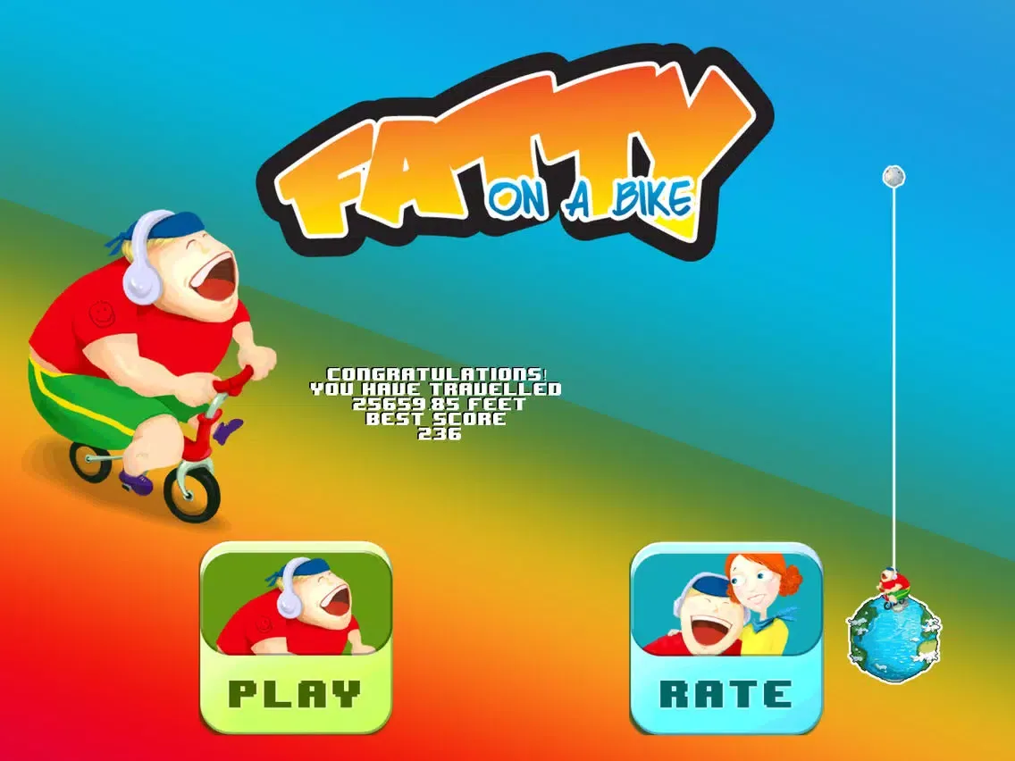 Fatty on a Bike Free - Spandex Seal iPad 应用截图