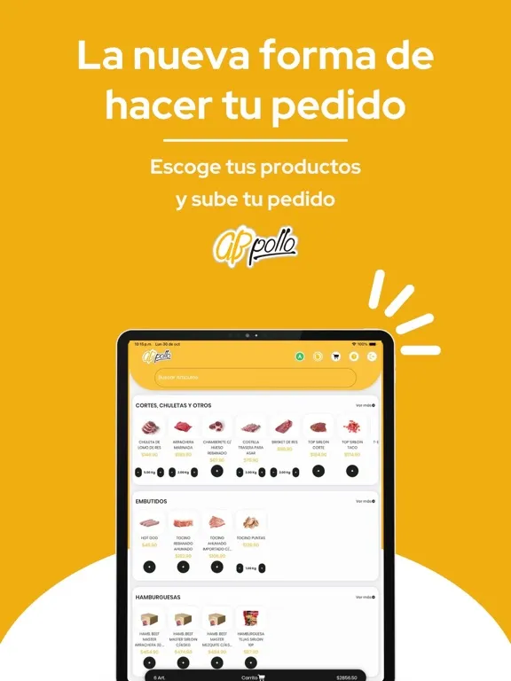 AbPollo Pedidos iPad  Screenshots