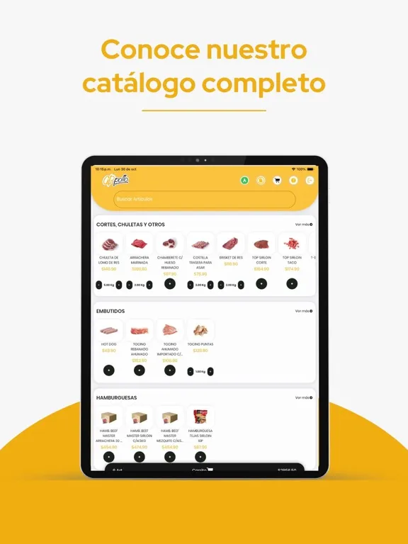 AbPollo Pedidos iPad  Screenshots