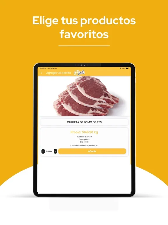 AbPollo Pedidos iPad  Screenshots