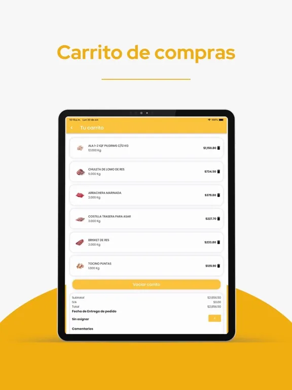 AbPollo Pedidos iPad  Screenshots