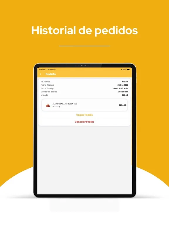AbPollo Pedidos iPad  Screenshots