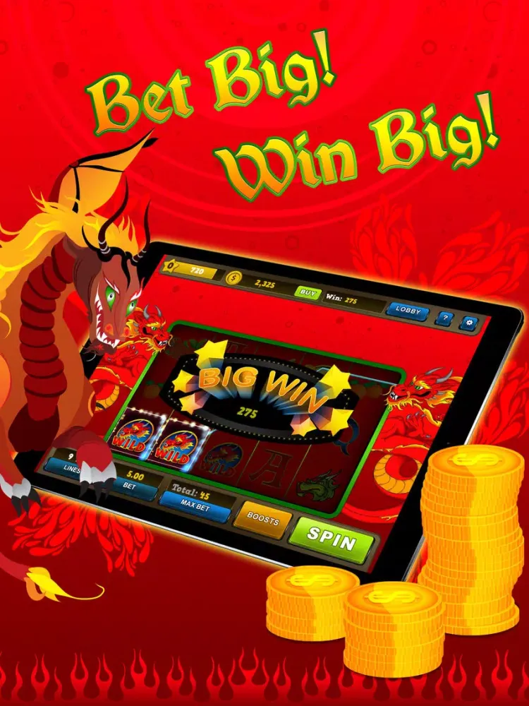 Capturas de pantalla de Slots Dragon – FREE Las Vegas Slot Machines – Fun Casino Games iPad 