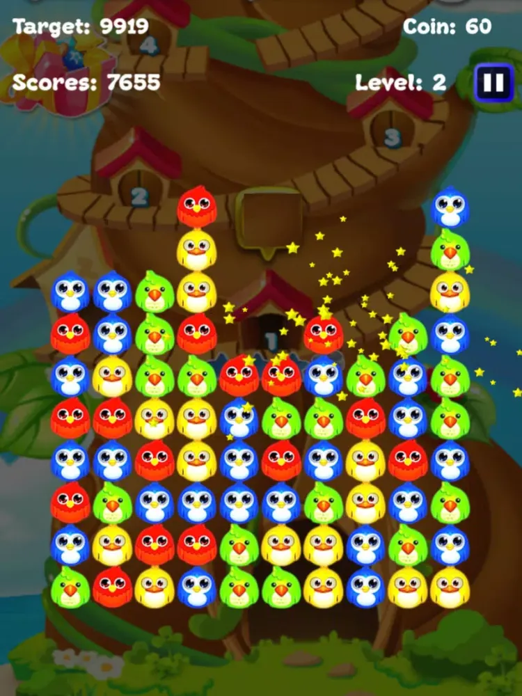 Bird Crush Puzzle Splash: free bubble jelly birds match 3 games iPad  Screenshots