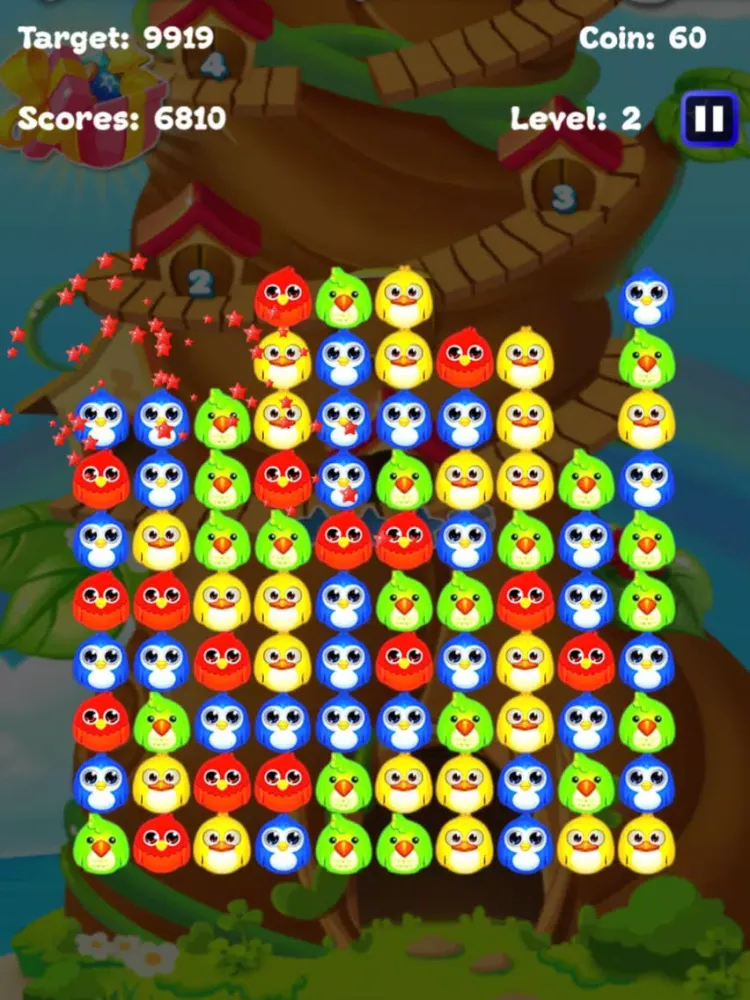 Bird Crush Puzzle Splash: free bubble jelly birds match 3 games iPad  Screenshots