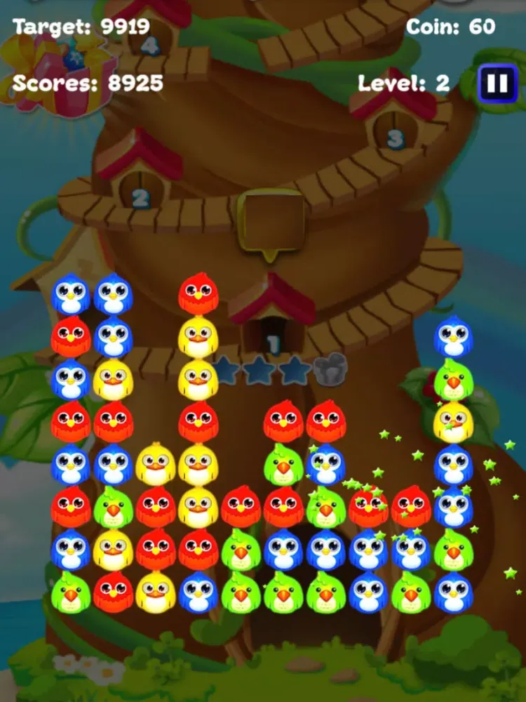 Bird Crush Puzzle Splash: free bubble jelly birds match 3 games iPad  Screenshots