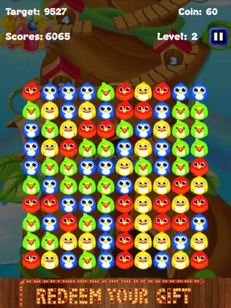 Bird Crush Puzzle Splash: free bubble jelly birds match 3 games iPad  Screenshots