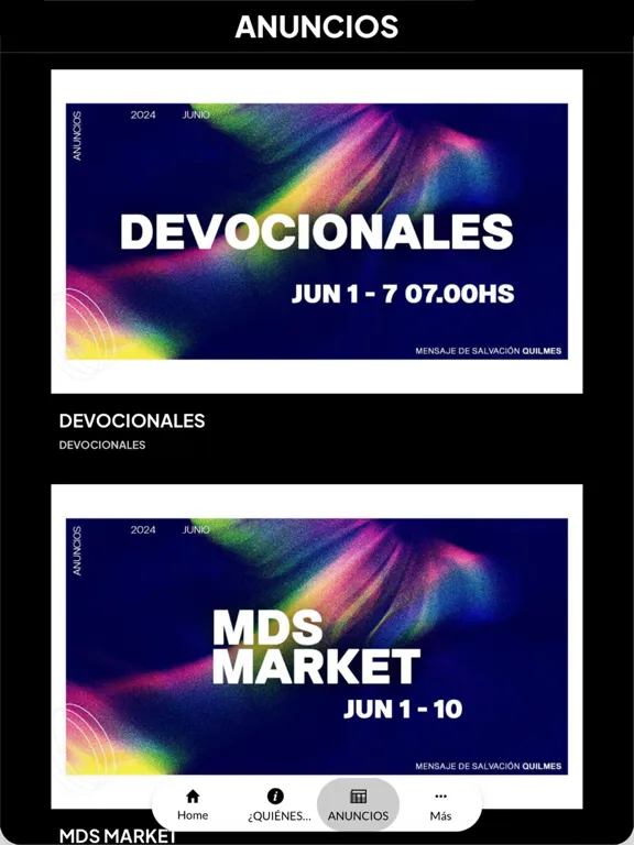 Capturas de pantalla de MDS QUILMES iPad 