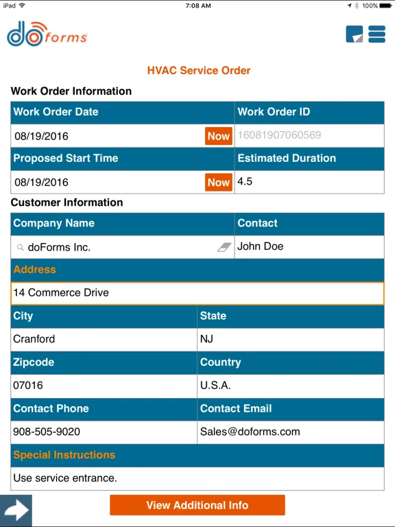 تصاویر doForms Mobile Data iPad 
