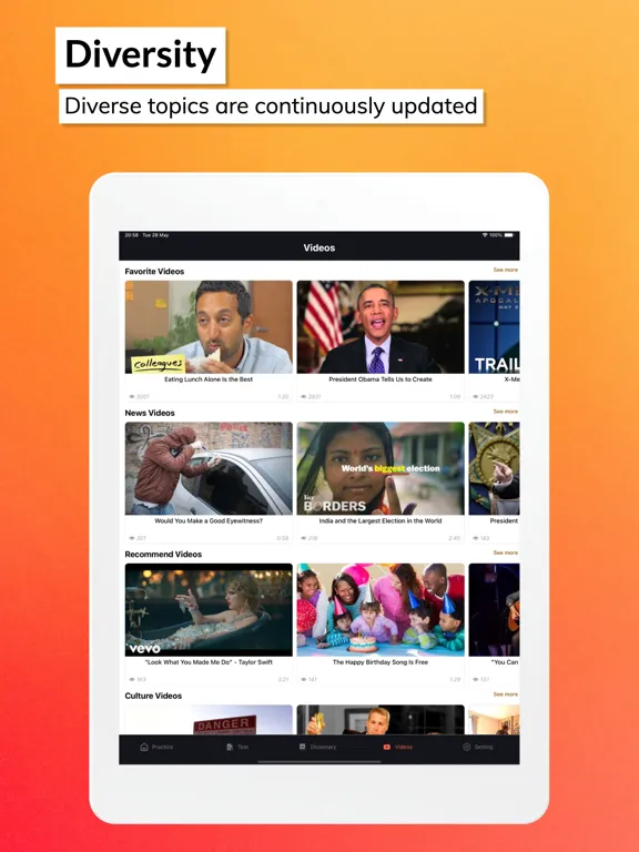 VOA Learning English - TOEIC iPad  स्क्रीनशॉट