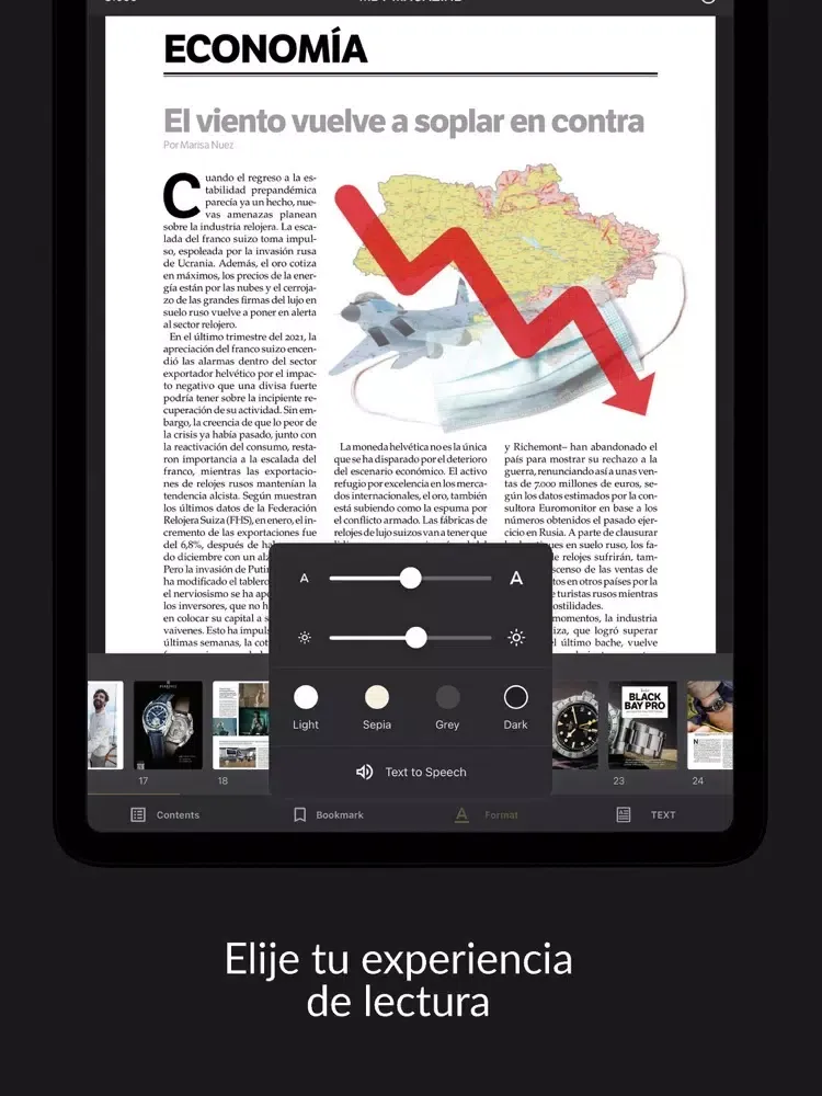 Capturas de tela do MDT Magazine iPad 