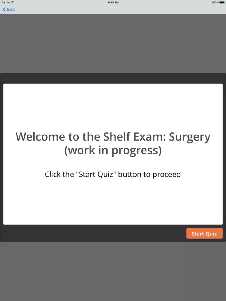 Ảnh chụp màn hình của Shelf Exam: Surgery iPad 