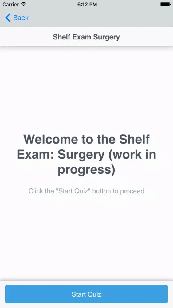 Ảnh chụp màn hình của Shelf Exam: Surgery