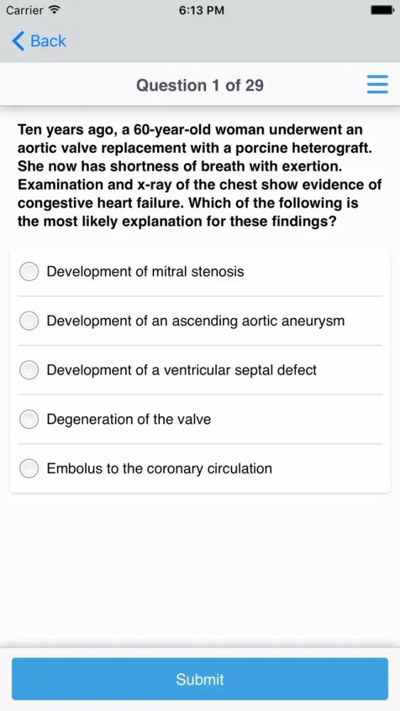 Ảnh chụp màn hình của Shelf Exam: Surgery