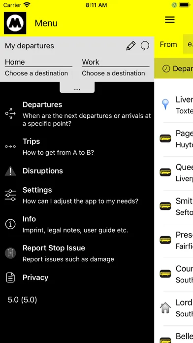 Скриншоты Merseytravel