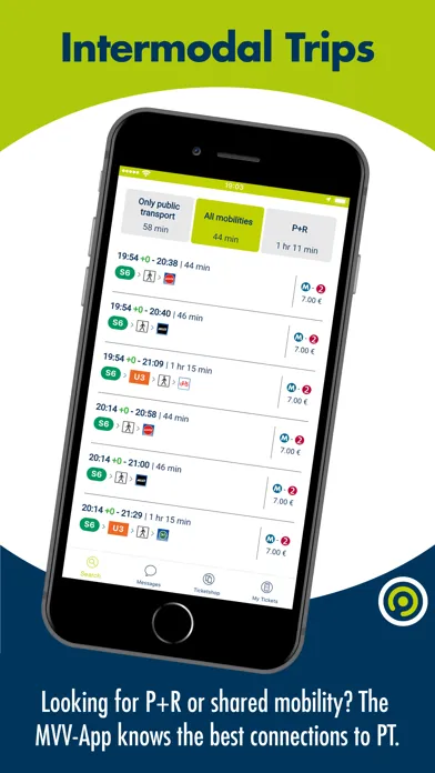 Скриншоты MVV-App