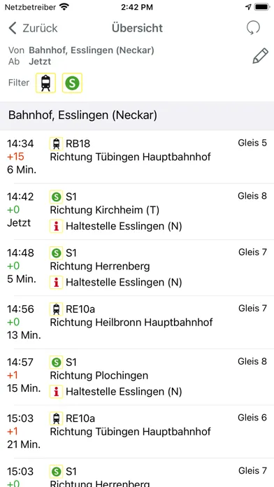 Capturas de pantalla de Bus&Bahn