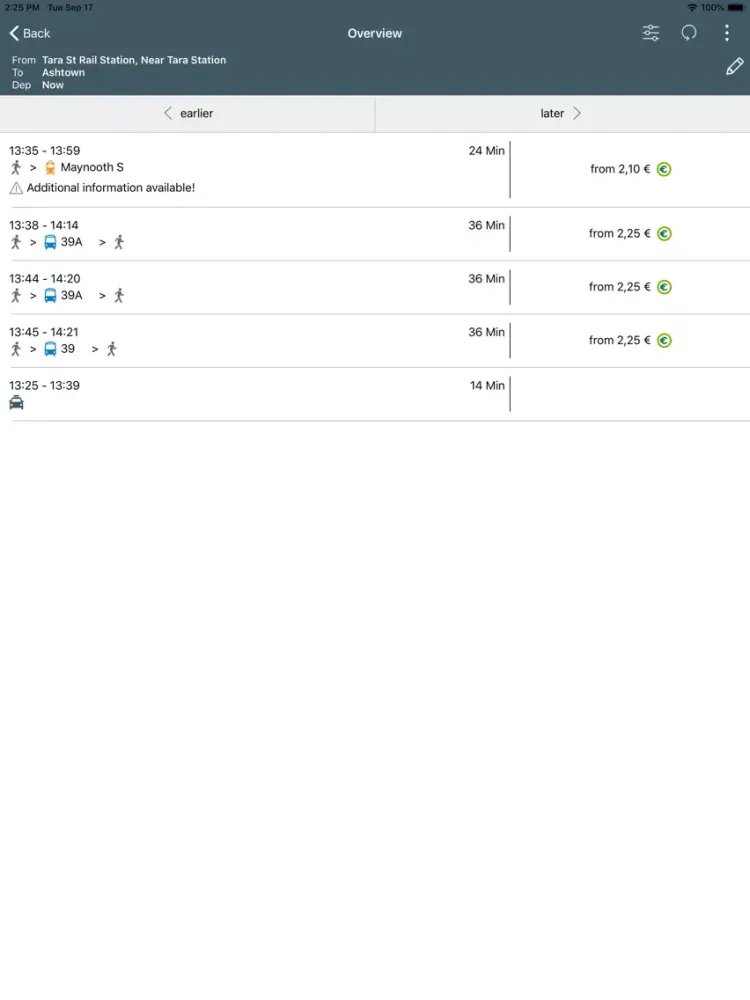 Journey Planner iPad 应用截图