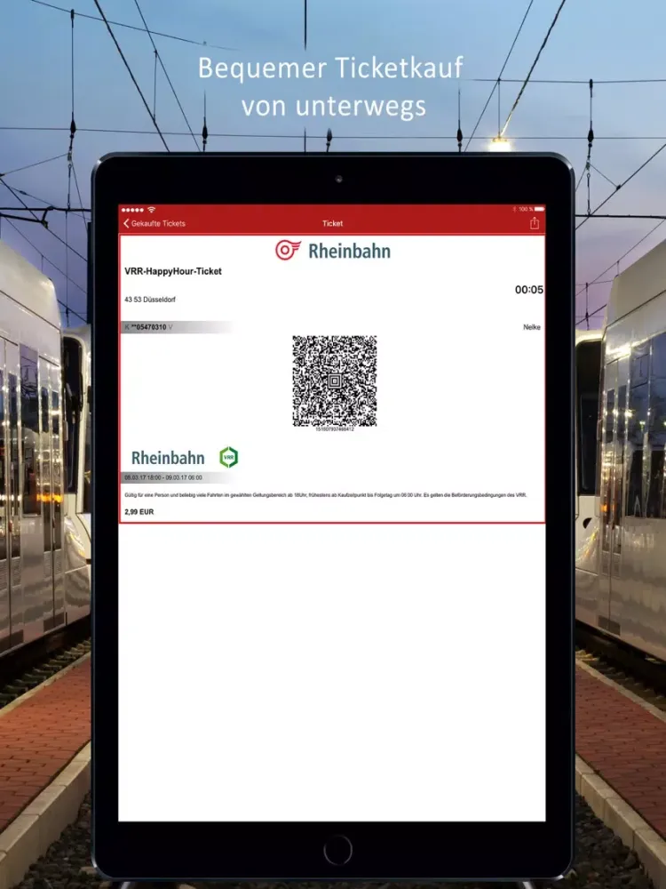 Rheinbahn Fahrplanauskunft iPad  Screenshots