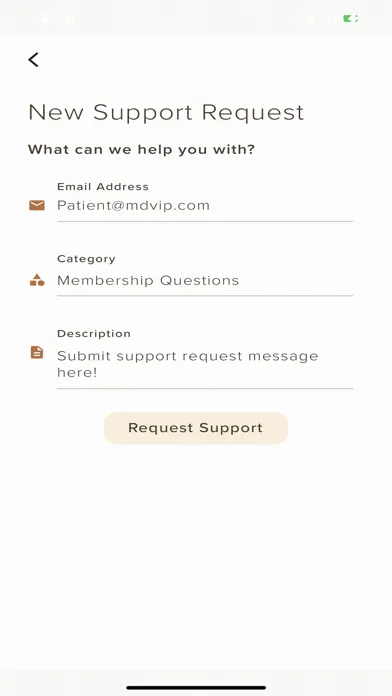 Ảnh chụp màn hình của MDVIP Connect