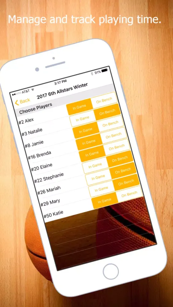 TeamStats Basketball Screenshots