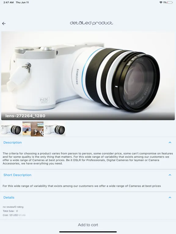 Capturas de pantalla de MEA Imports iPad 