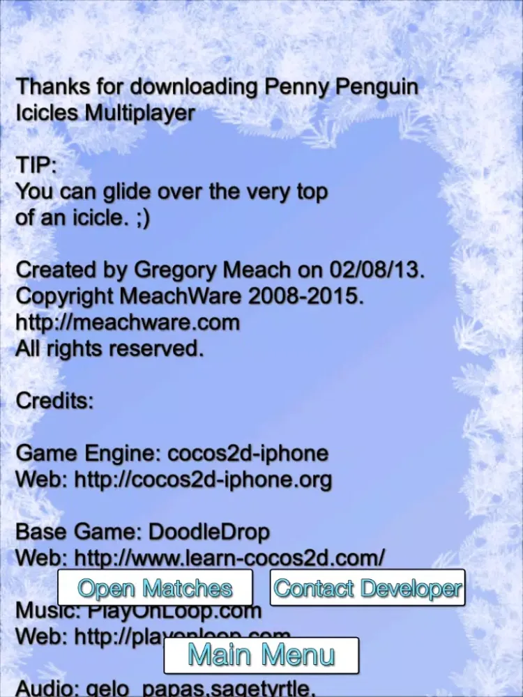 Penny Penguin Icicles Multiplayer iPad  스크린샷
