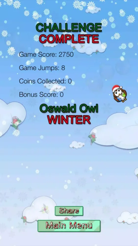 Oswald Owl WINTER Multiplayer स्क्रीनशॉट