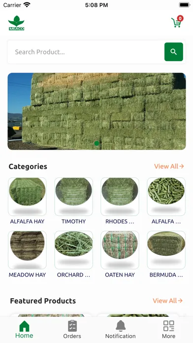 Capturas de tela do MEACO App