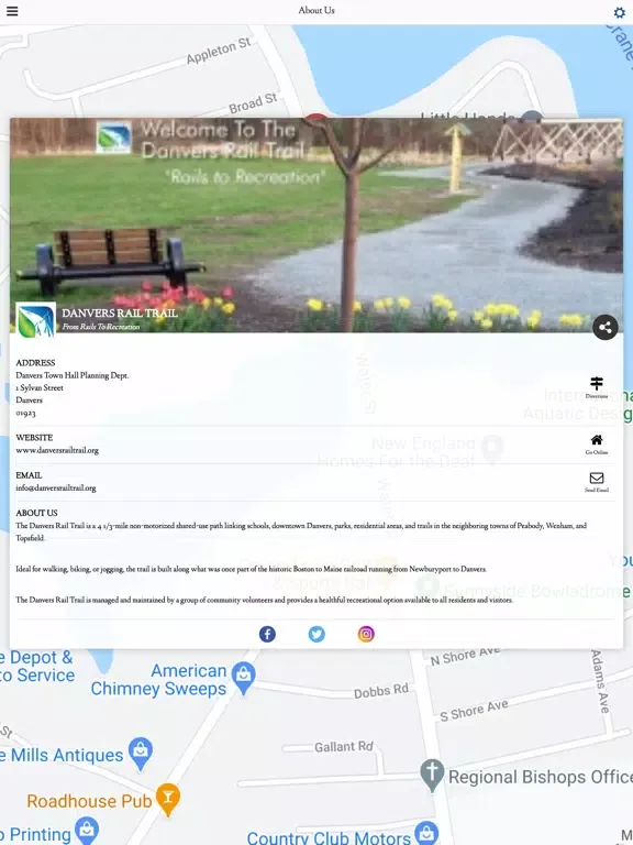 Capturas de pantalla de Danvers Rail Trail iPad 