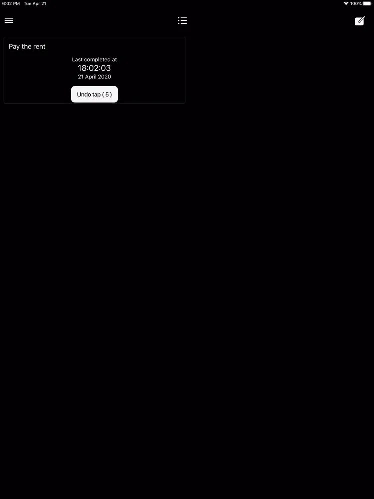 Capturas de tela do Tappy Tasks Pro iPad 