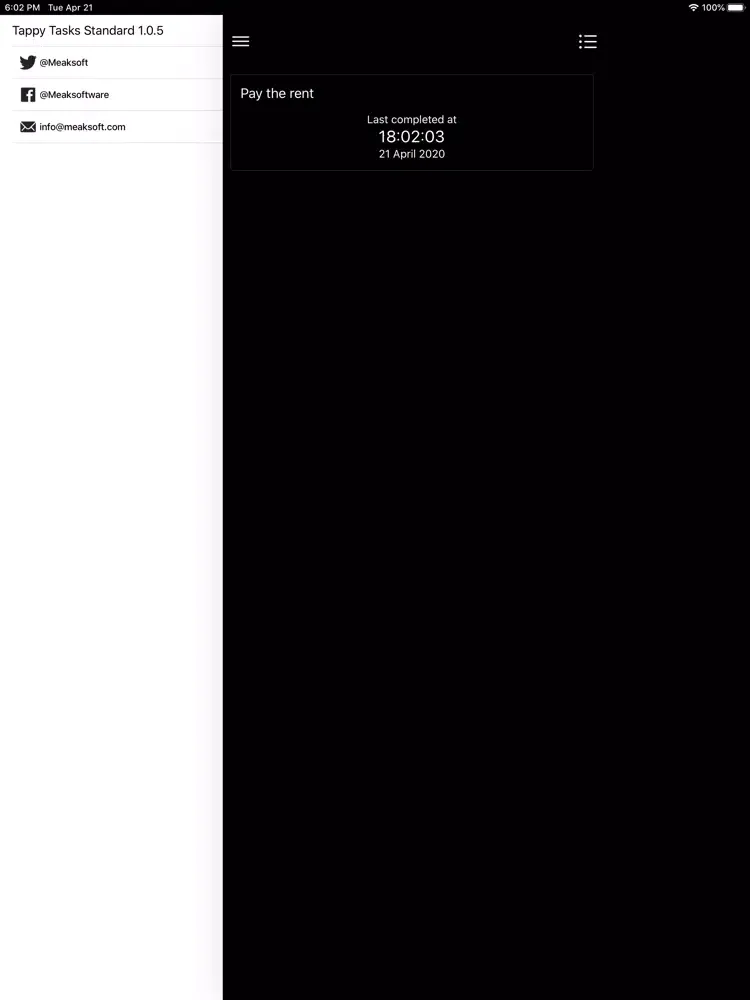 Capturas de tela do Tappy Tasks Pro iPad 
