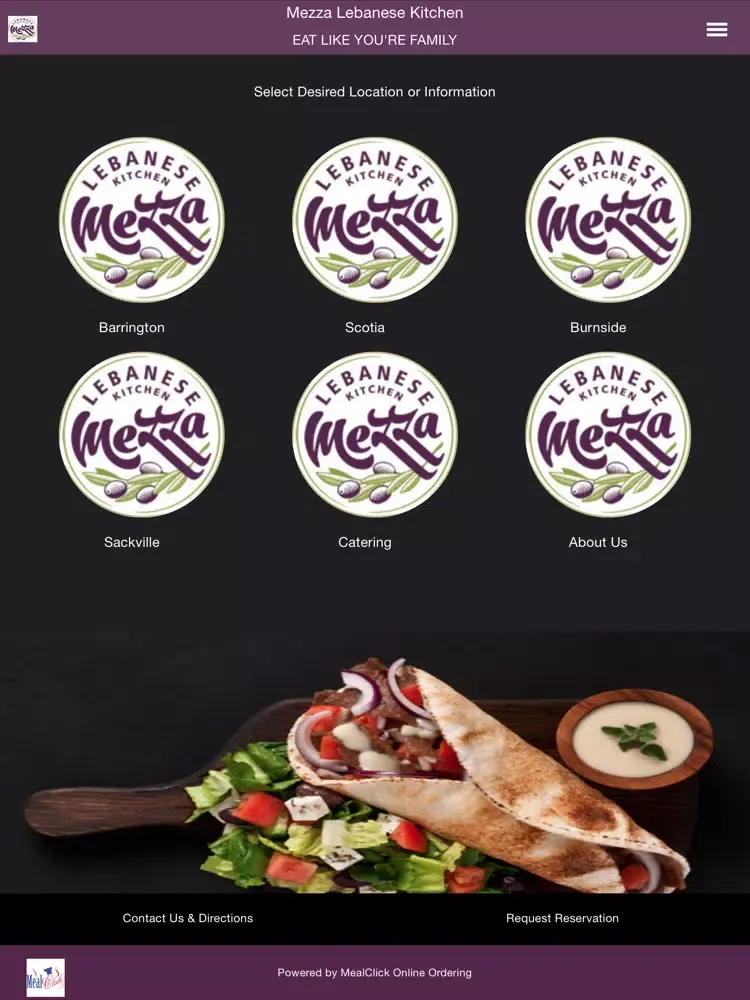Capturas de pantalla de Mezza Lebanese Kitchen iPad 