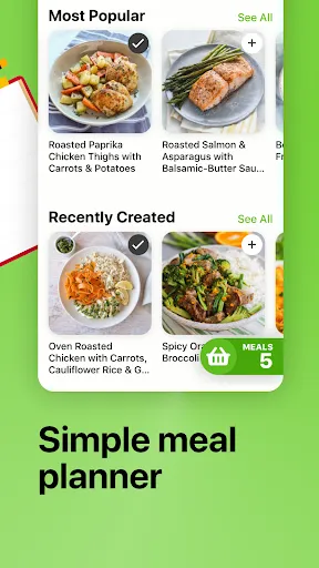 Tangkapan layar Mealime Meal Plans & Recipes