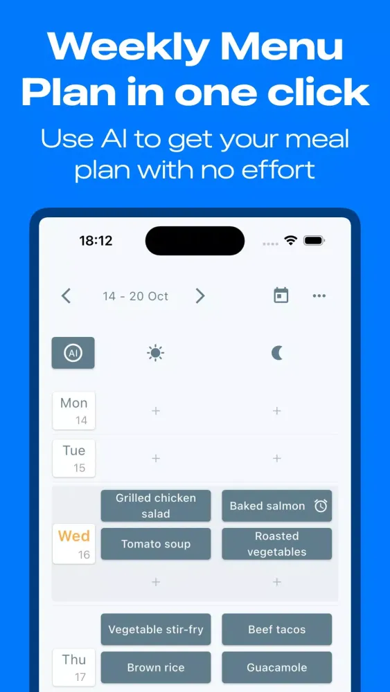 Tangkapan layar Meal Planner & Recipes | Mealo