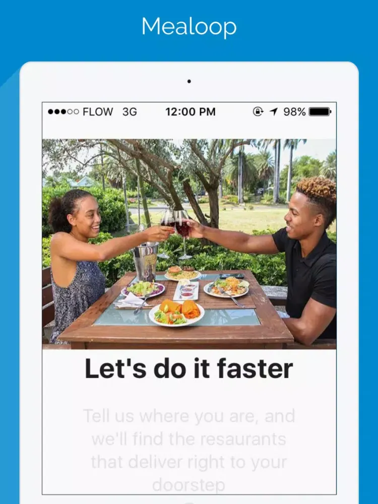 ภาพหน้าจอของ Mealoop iPad 