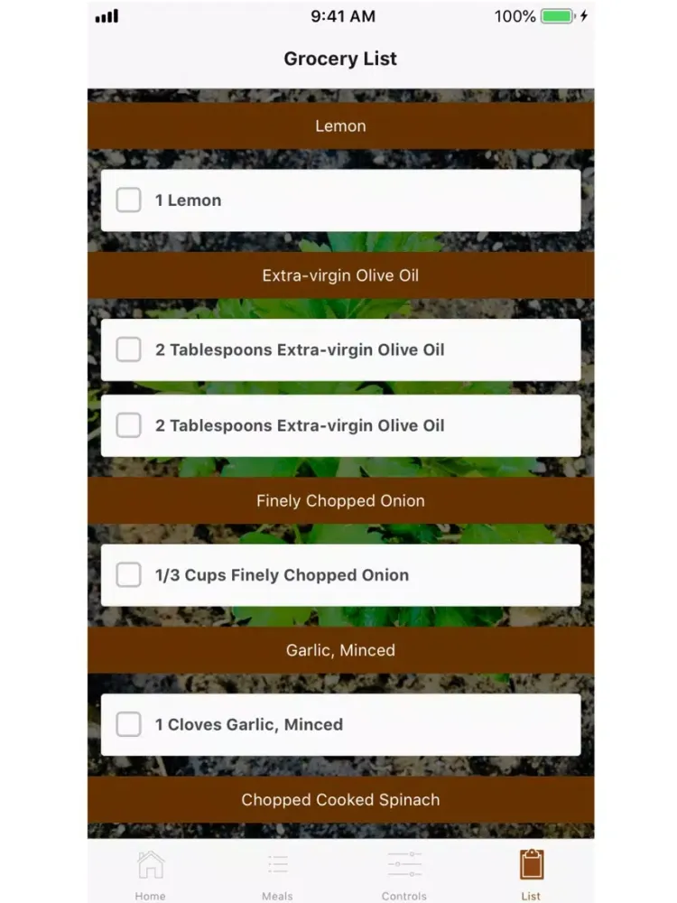 تصاویر The Meal Planner iPad 