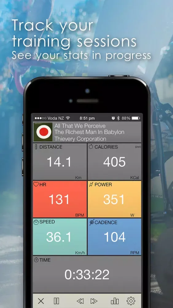 ภาพหน้าจอของ BikeDash - indoor trainer with ANT+ & Bluetooth