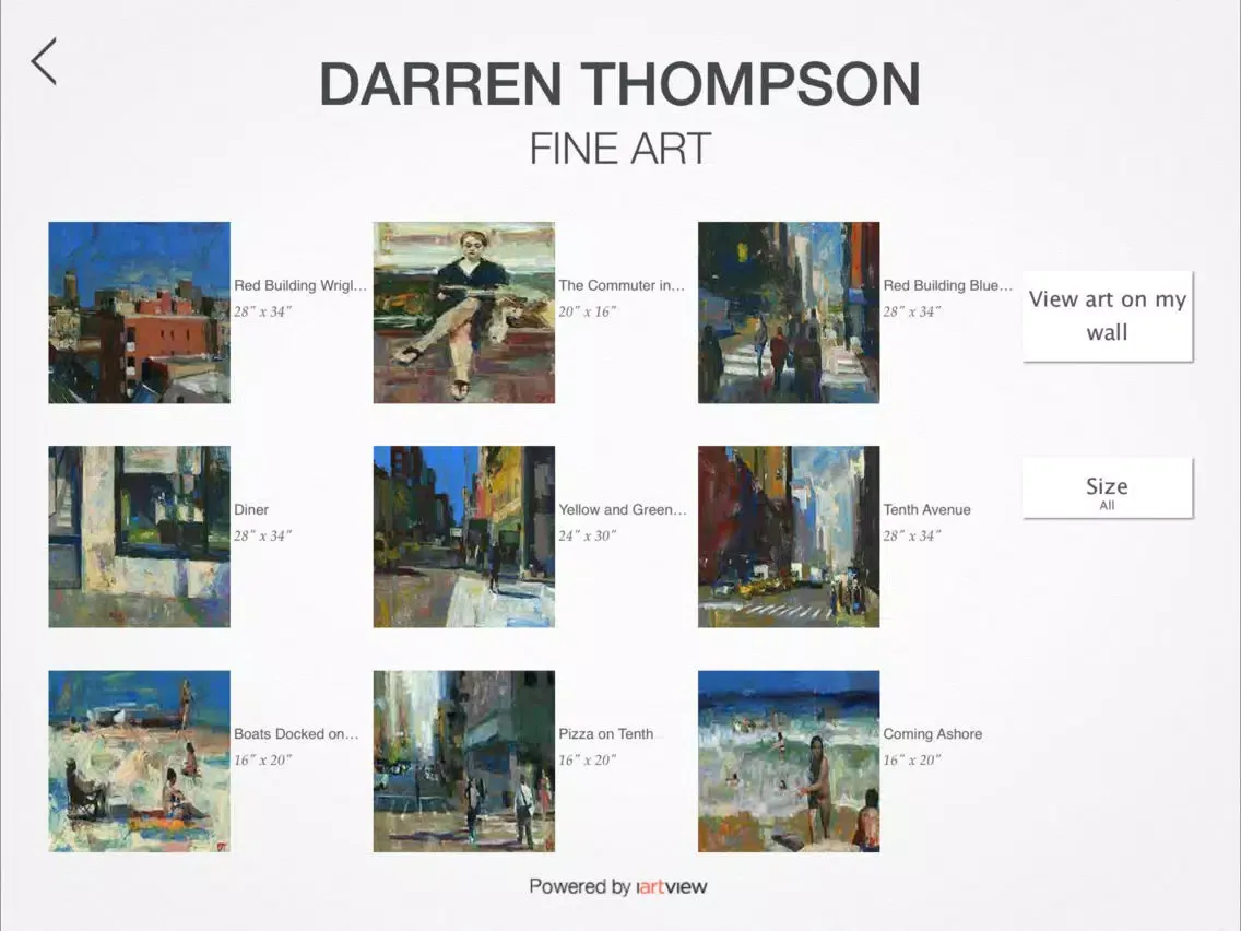 Darren Thompson Fine Art iPad  স্ক্রিনশট