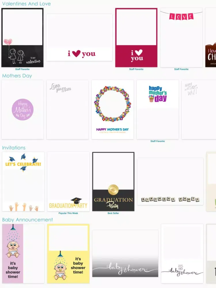 Greeting Card Maker Pro: Invitations & Greetings iPad  Screenshots