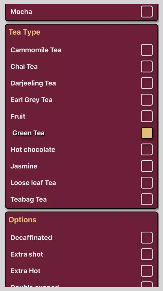 صور Coffee / tea list organiser