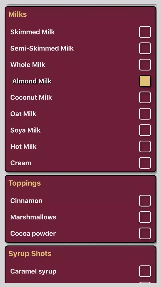 صور Coffee / tea list organiser
