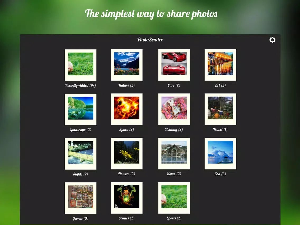 Tangkapan skrin PhotoSender: Share Photos iPad 