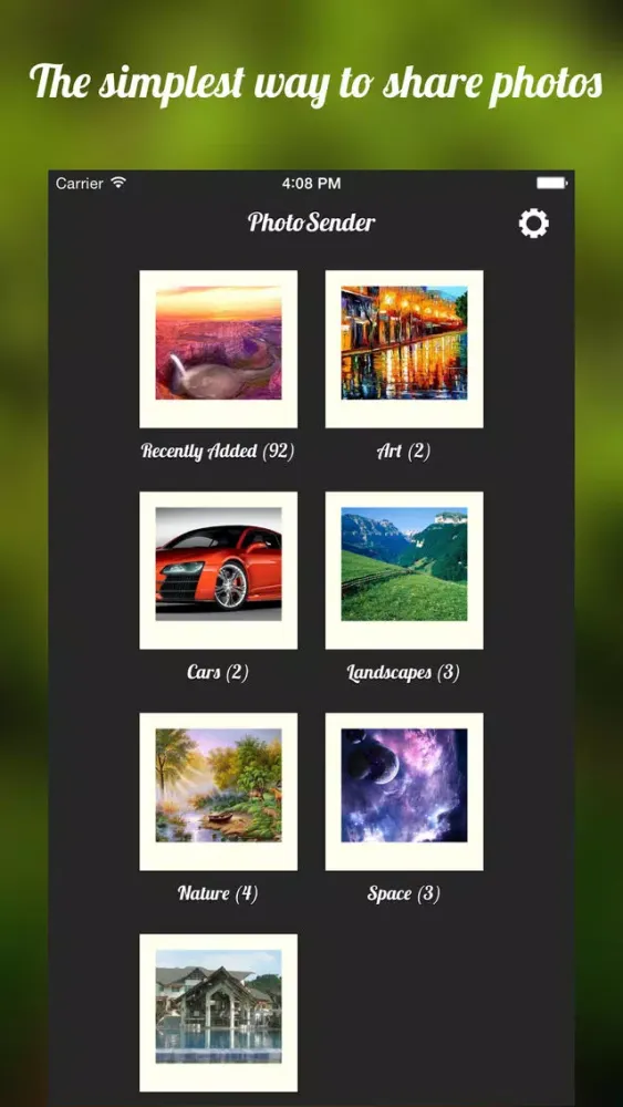 Tangkapan skrin PhotoSender: Share Photos