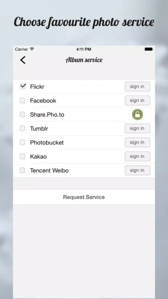 Tangkapan skrin PhotoSender: Share Photos